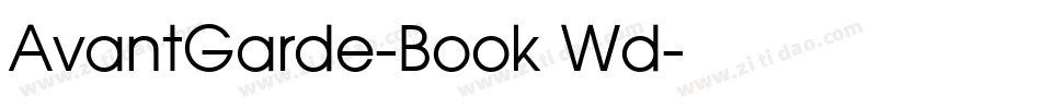 AvantGarde-Book Wd字体转换